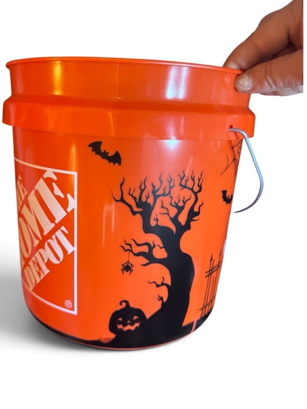 Home Depot Trick Or Treat Orange Halloween Bucket - VIRAL TIK TOK